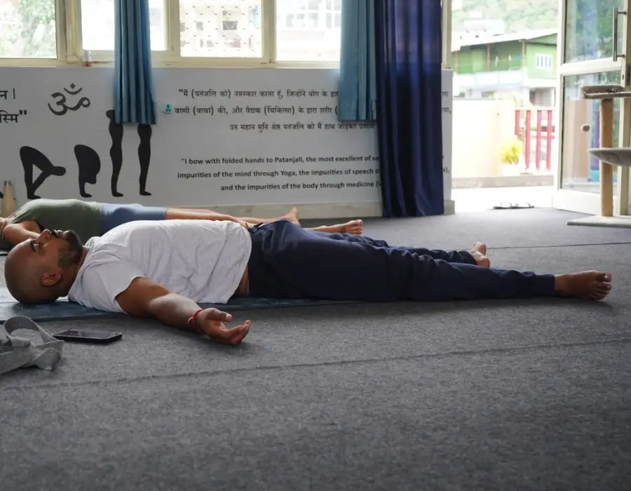 Yoga teacher training class at Savasana Yoga School
