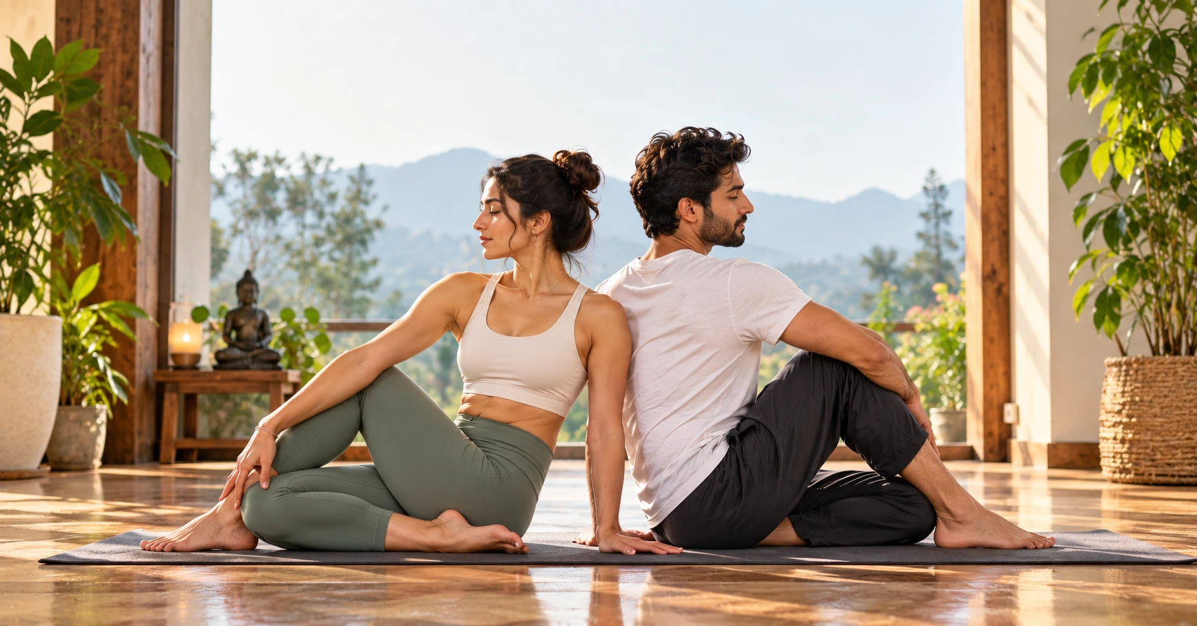 Back-to-Back Seated Twist